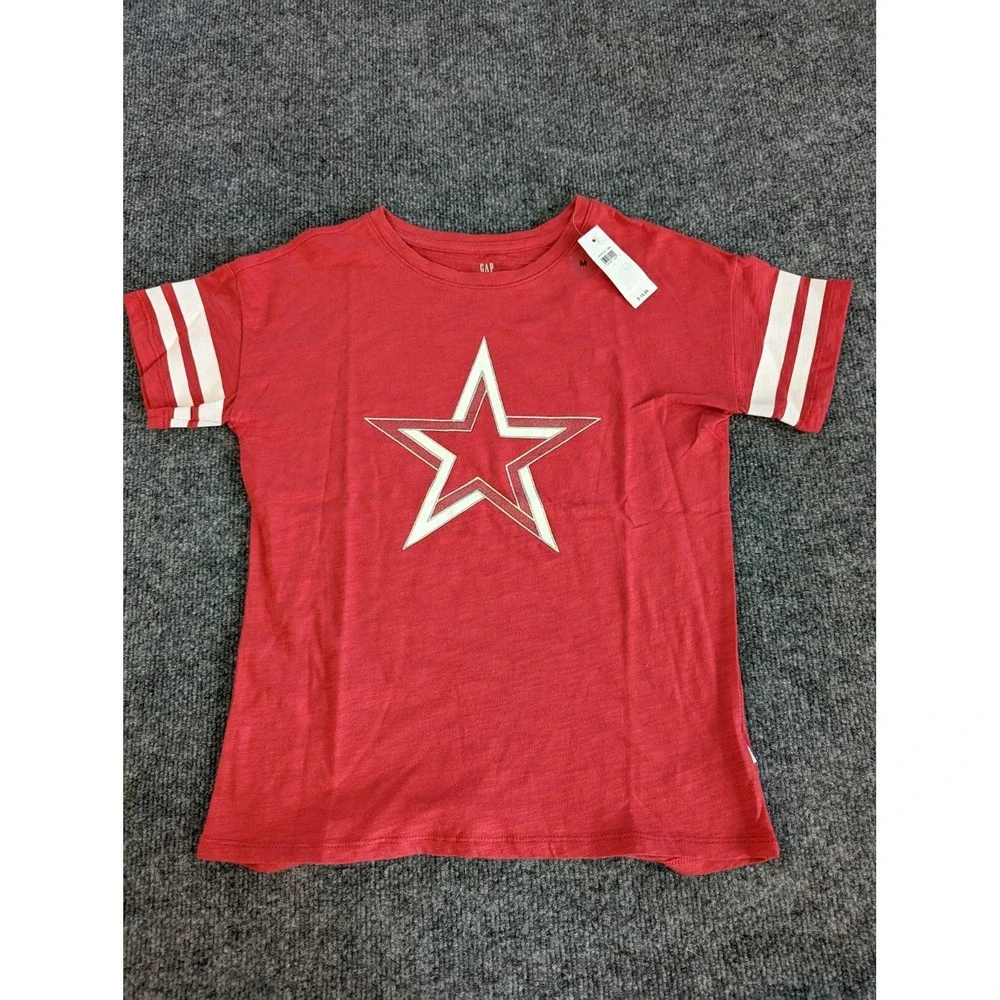 Gap Kids Girls New Red Star Girl Shirt XS